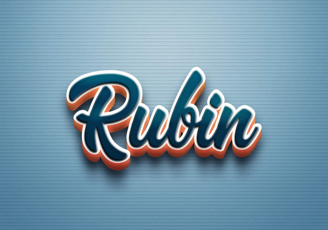Free photo of Cursive Name DP: Rubin