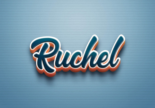 Free photo of Cursive Name DP: Ruchel
