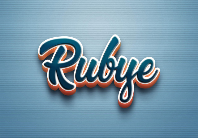 Free photo of Cursive Name DP: Rubye