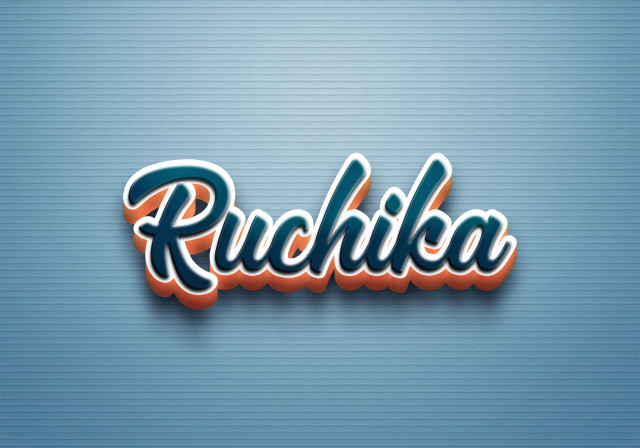Free photo of Cursive Name DP: Ruchika
