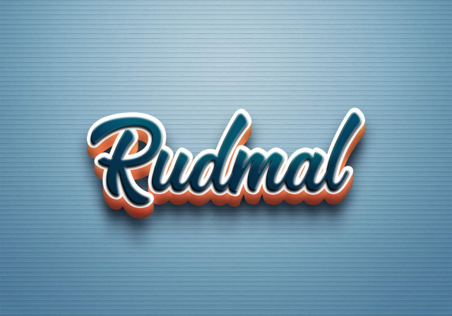 Free photo of Cursive Name DP: Rudmal