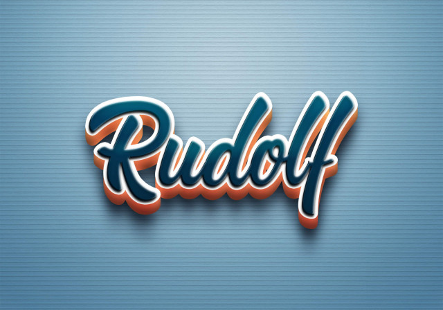 Free photo of Cursive Name DP: Rudolf