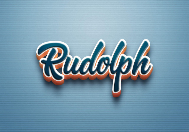 Free photo of Cursive Name DP: Rudolph