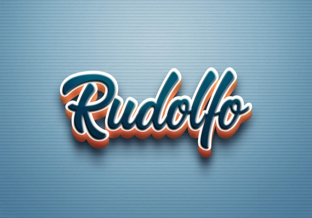 Free photo of Cursive Name DP: Rudolfo