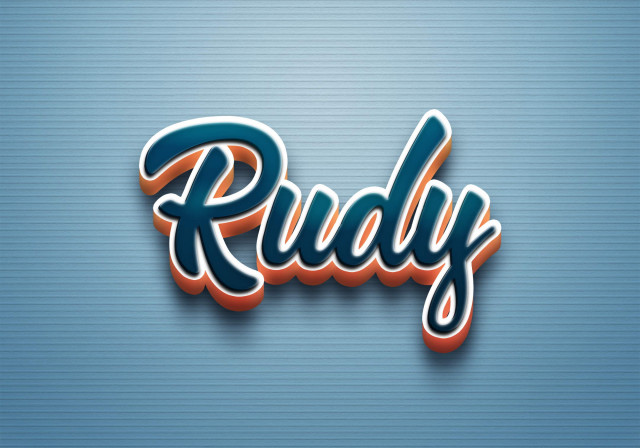 Free photo of Cursive Name DP: Rudy
