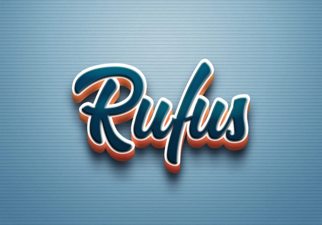 Free photo of Cursive Name DP: Rufus