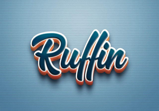 Free photo of Cursive Name DP: Ruffin