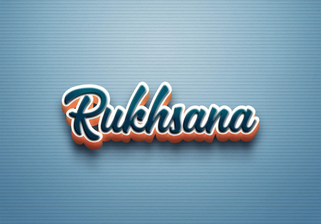 Free photo of Cursive Name DP: Rukhsana