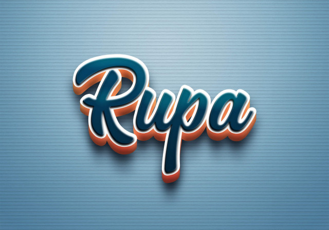 Free photo of Cursive Name DP: Rupa