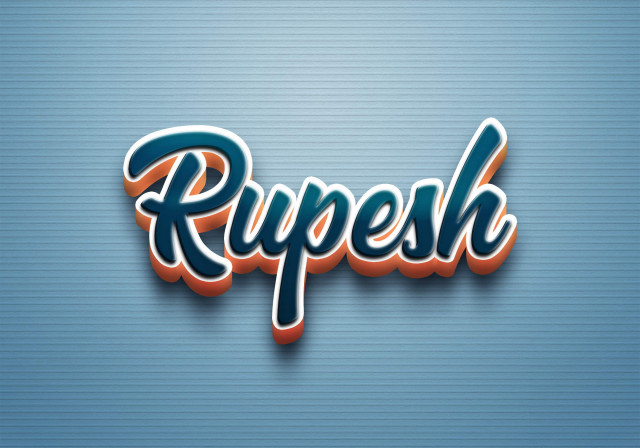 Free photo of Cursive Name DP: Rupesh