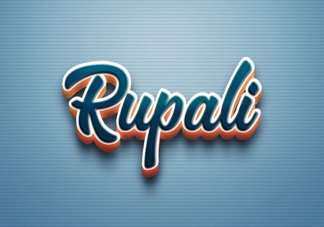 Free photo of Cursive Name DP: Rupali