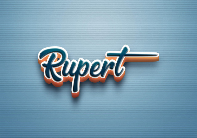 Free photo of Cursive Name DP: Rupert