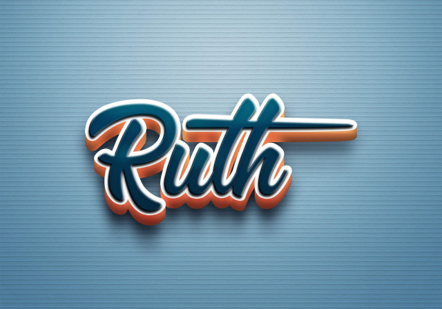 Free photo of Cursive Name DP: Ruth