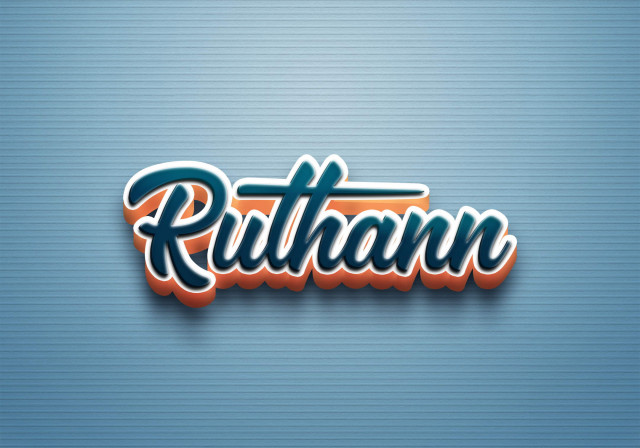 Free photo of Cursive Name DP: Ruthann