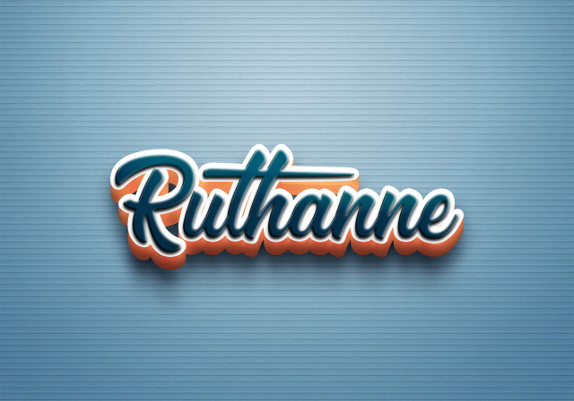 Free photo of Cursive Name DP: Ruthanne