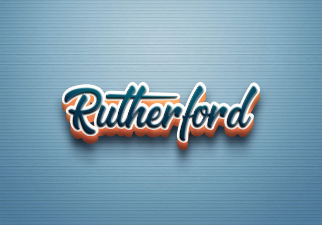 Free photo of Cursive Name DP: Rutherford