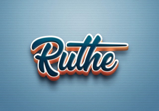 Free photo of Cursive Name DP: Ruthe