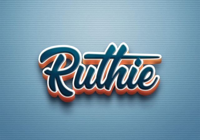 Free photo of Cursive Name DP: Ruthie