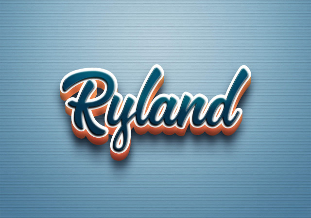 Free photo of Cursive Name DP: Ryland