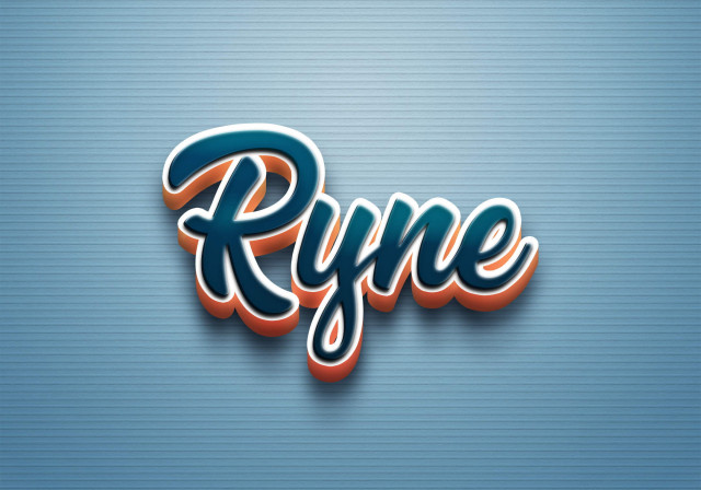 Free photo of Cursive Name DP: Ryne