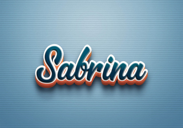 Free photo of Cursive Name DP: Sabrina