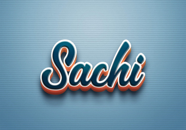 Free photo of Cursive Name DP: Sachi
