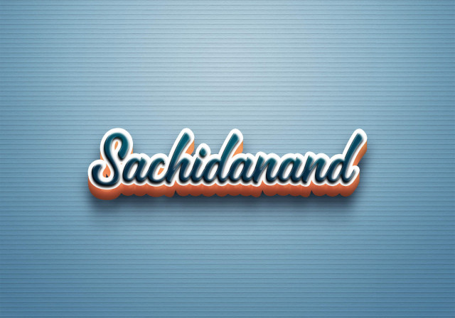 Free photo of Cursive Name DP: Sachidanand