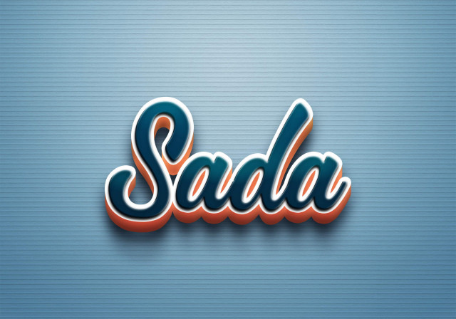 Free photo of Cursive Name DP: Sada