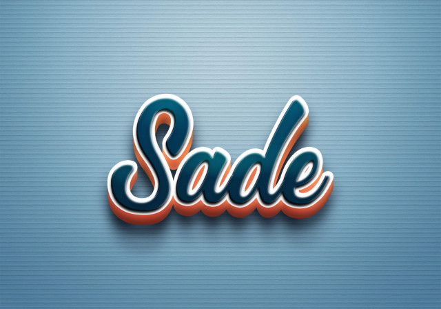 Free photo of Cursive Name DP: Sade