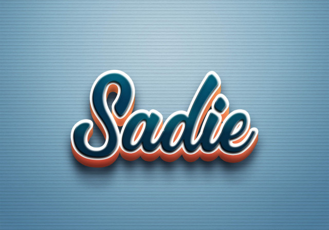 Free photo of Cursive Name DP: Sadie