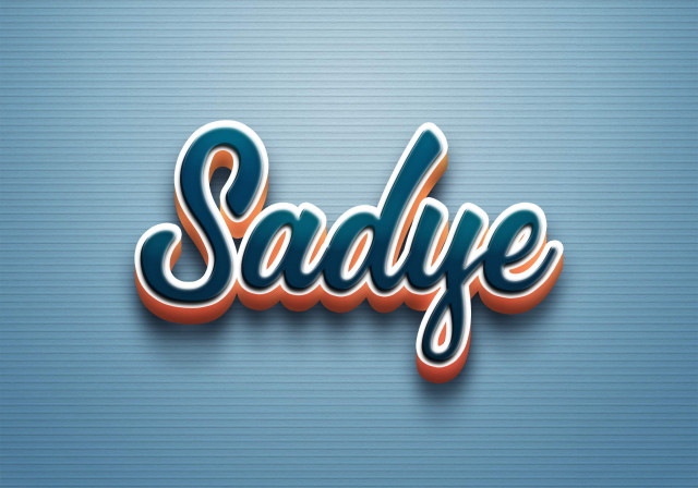Free photo of Cursive Name DP: Sadye