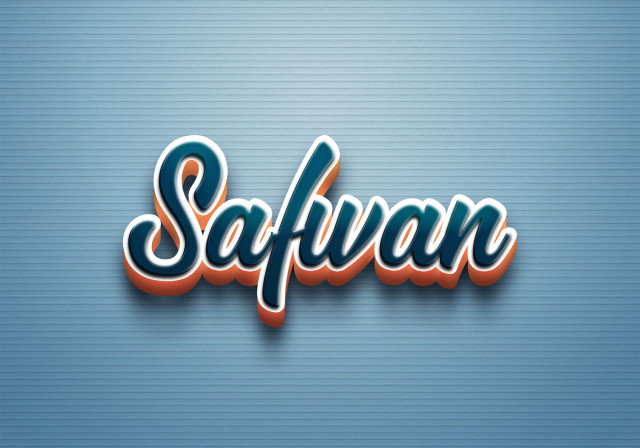 Free photo of Cursive Name DP: Safwan