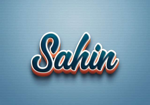Free photo of Cursive Name DP: Sahin