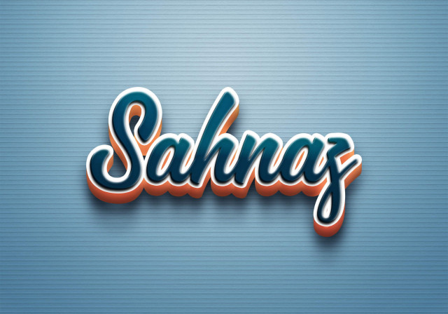 Free photo of Cursive Name DP: Sahnaz