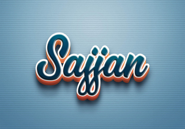 Free photo of Cursive Name DP: Sajjan