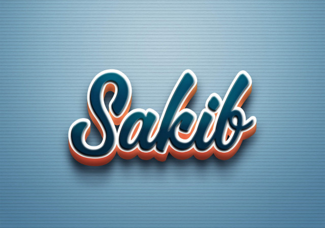 Free photo of Cursive Name DP: Sakib