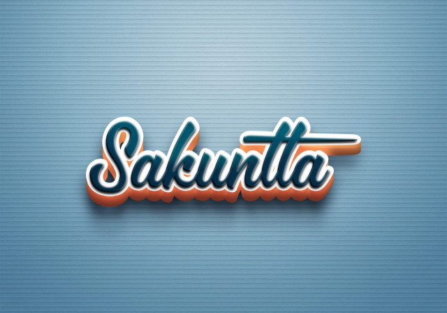 Free photo of Cursive Name DP: Sakuntla