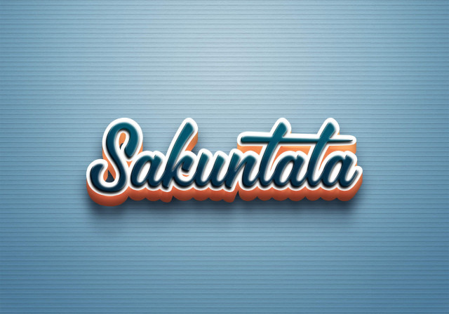 Free photo of Cursive Name DP: Sakuntala