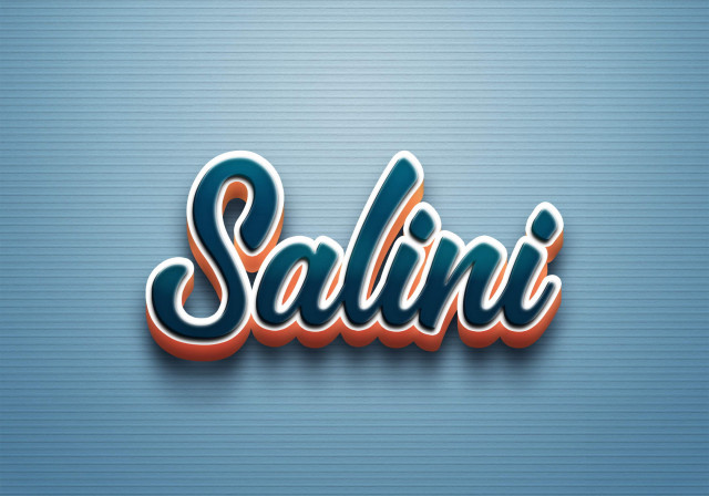 Free photo of Cursive Name DP: Salini