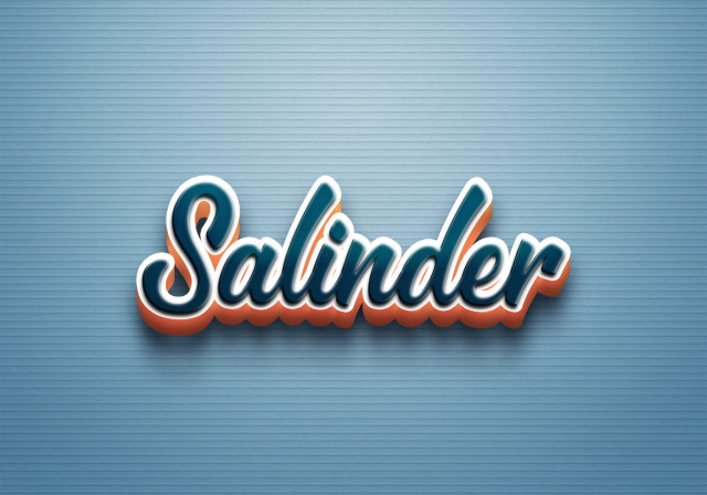 Free photo of Cursive Name DP: Salinder