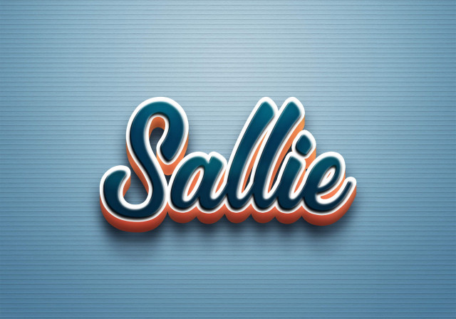 Free photo of Cursive Name DP: Sallie