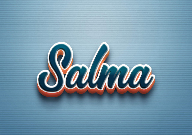 Free photo of Cursive Name DP: Salma