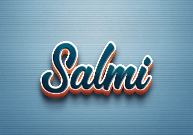 Free photo of Cursive Name DP: Salmi