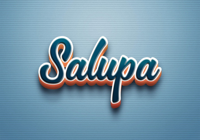 Free photo of Cursive Name DP: Salupa