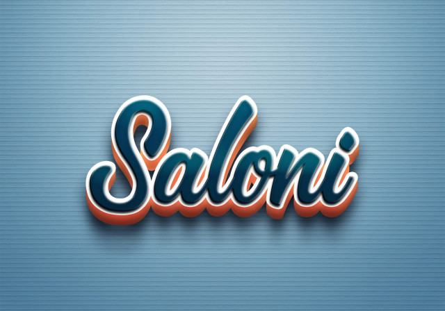 Free photo of Cursive Name DP: Saloni