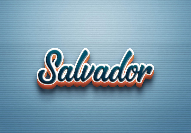 Free photo of Cursive Name DP: Salvador