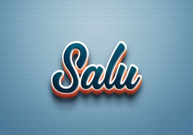 Free photo of Cursive Name DP: Salu