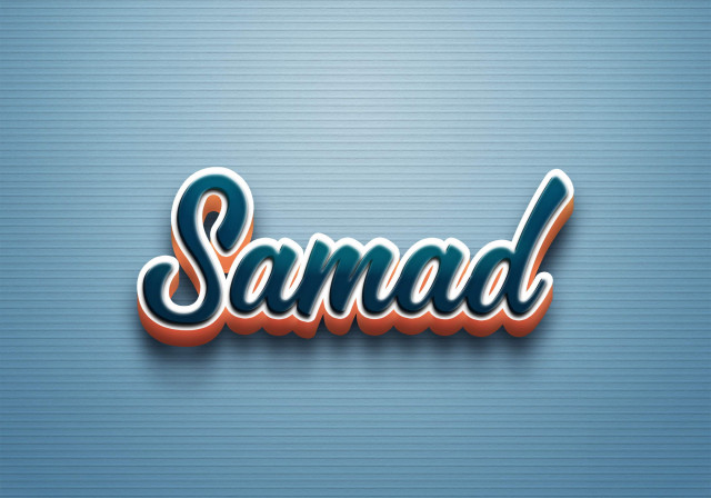 Free photo of Cursive Name DP: Samad