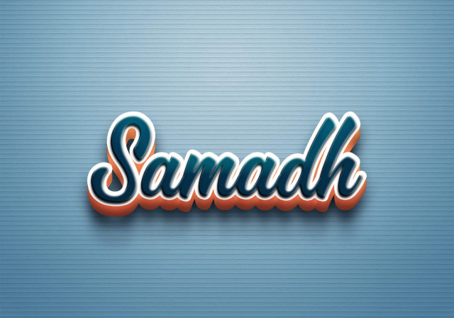 Free photo of Cursive Name DP: Samadh