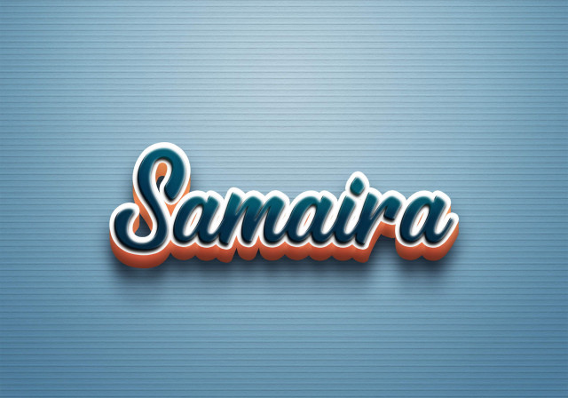 Free photo of Cursive Name DP: Samaira